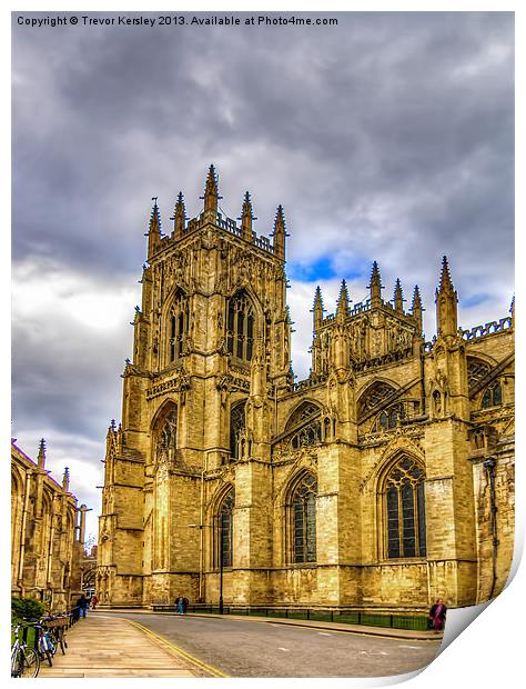 The Minster York. Print by Trevor Kersley RIP