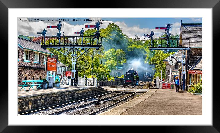 Grosmont railway station Framed Mounted Print by Trevor Kersley RIP