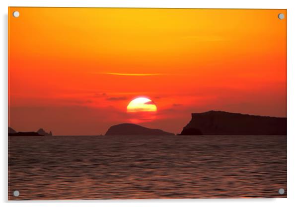 Ibiza Sunset Acrylic by Sam Smith