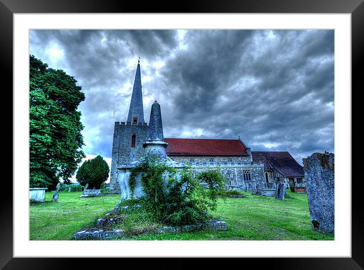 St.Marys Church, West Malling Framed Mounted Print by Terry Luckings