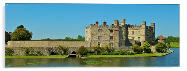 LEEDS CASTLE Acrylic by Terry Luckings