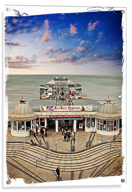 Cromer Pier Acrylic by Rosanna Zavanaiu