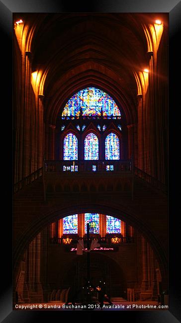 Liverpool Anglican Cathedral Framed Print by Sandra Buchanan
