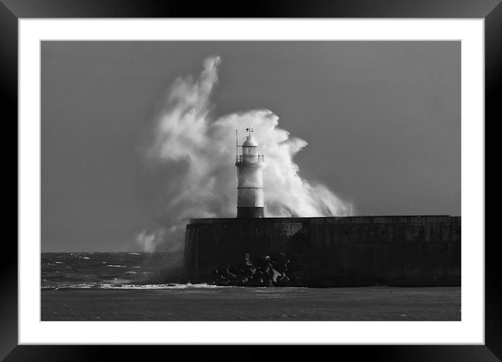 Newhaven Lighthouse Framed Mounted Print by Phil Clements