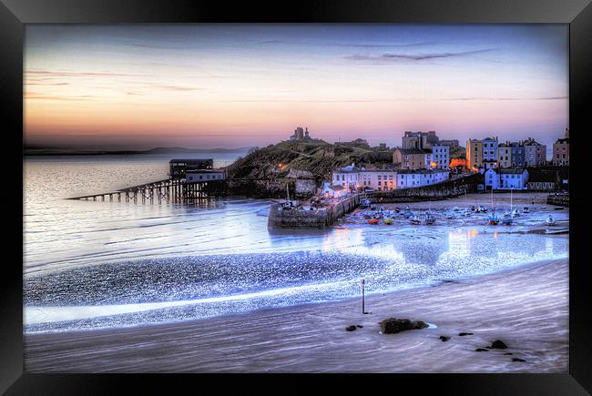 Tenby Harbour Framed Print by Simon West