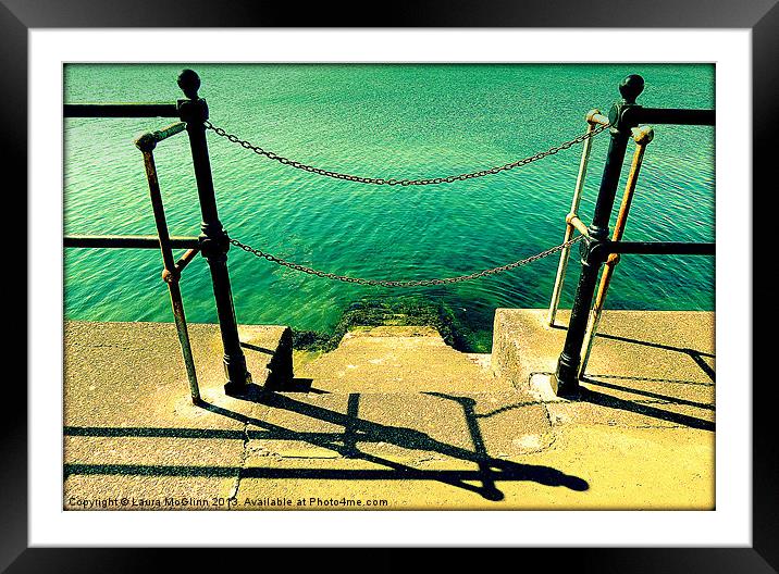 Emerald Waters Framed Mounted Print by Laura McGlinn Photog