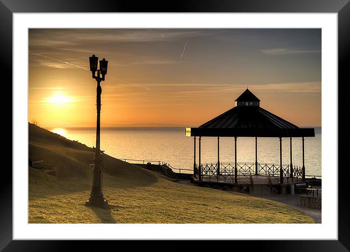 Castle Hill Bandstand, Tenby Framed Mounted Print by Simon West