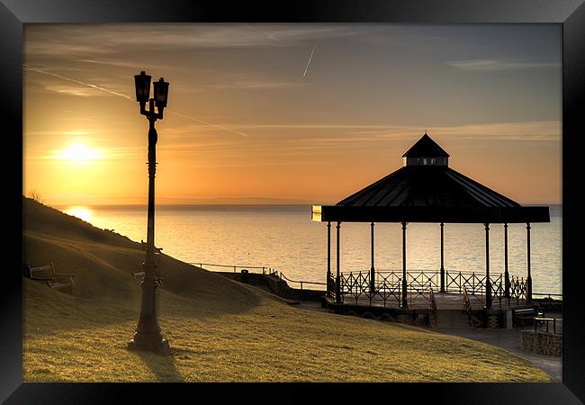 Castle Hill Bandstand, Tenby Framed Print by Simon West