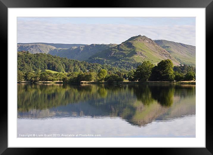 Helm Crag, Grasmere, Lake District, Cumbria, UK in Framed Mounted Print by Liam Grant