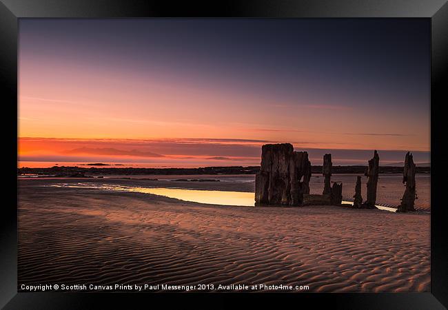 West Coast Sunset Framed Print by Paul Messenger