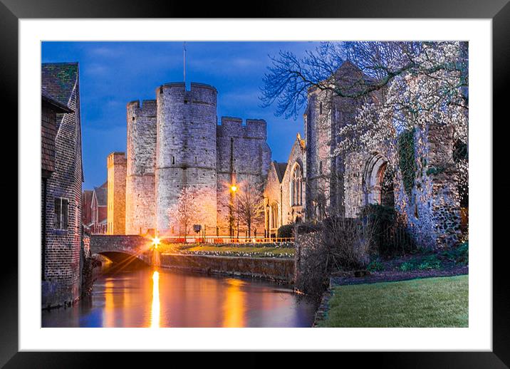 Westgate Towers at Night Framed Mounted Print by Ian Hufton