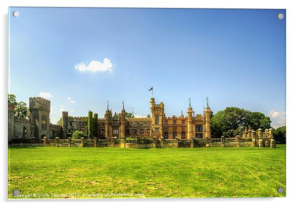 Knebworth House Acrylic by Chris Thaxter