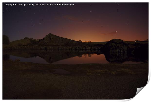 Stars at Cawfields Print by George Young