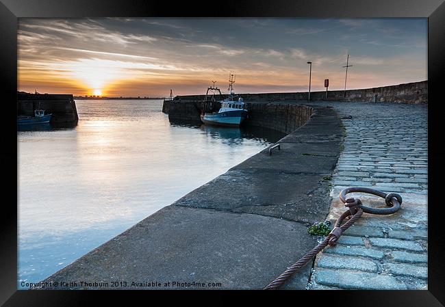Musselburgh Harbour Sunset Framed Print by Keith Thorburn EFIAP/b