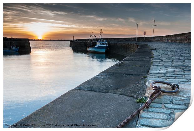 Musselburgh Harbour Sunset Print by Keith Thorburn EFIAP/b