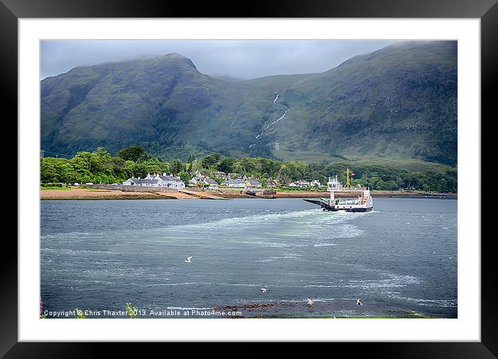 Corran Ferry Framed Mounted Print by Chris Thaxter