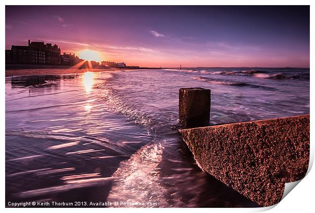 Sunset at Porty Print by Keith Thorburn EFIAP/b