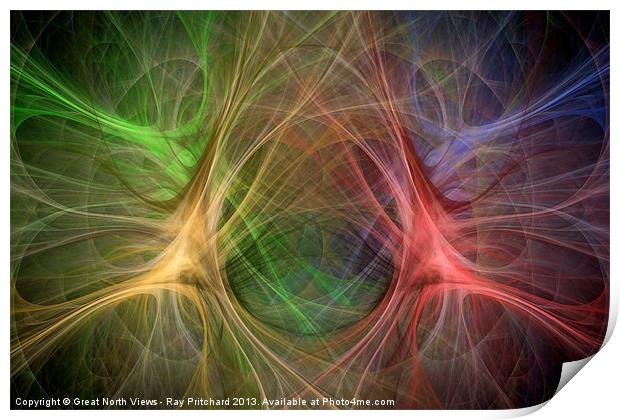 Fractal Explosion Print by Ray Pritchard