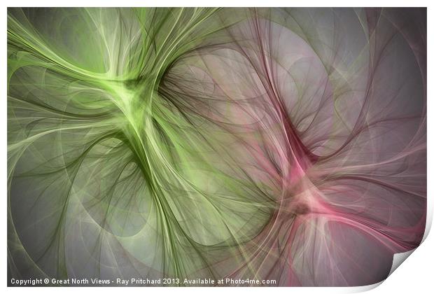 Fractal Flames Print by Ray Pritchard