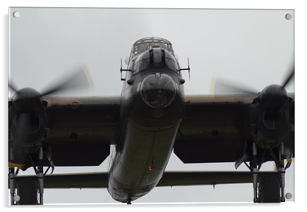 Lancaster Approach Acrylic by J Biggadike