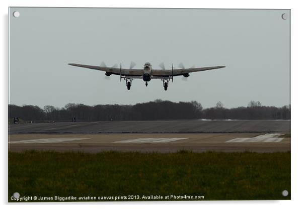 PA474 Lancaster Bomber Acrylic by J Biggadike