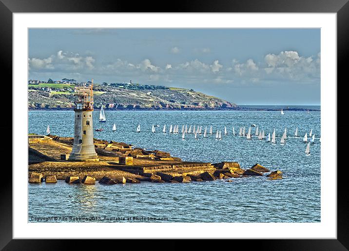 Plymouth Sailing club Framed Mounted Print by Ade Robbins