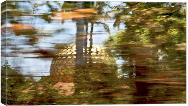 Motion Blur Matrimandir at Auroville from a mov Canvas Print by Arfabita  