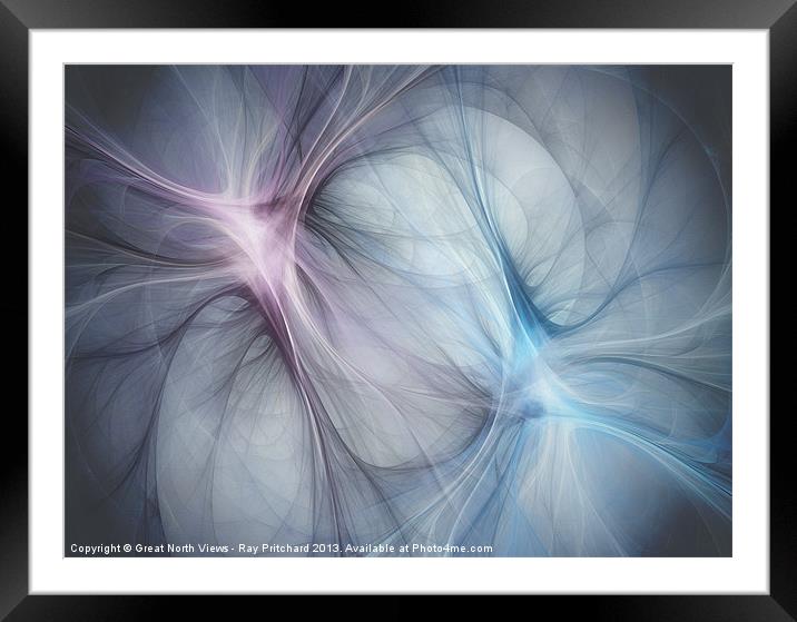 Digital Flames Framed Mounted Print by Ray Pritchard