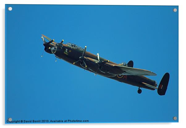 Lancaster Bomber Acrylic by David Borrill