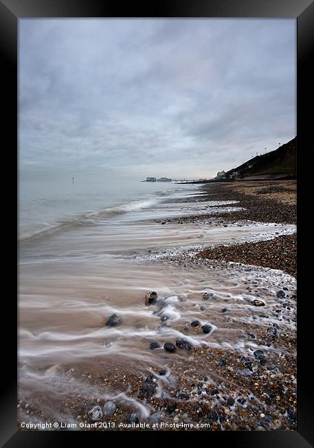 Cromer Pier, Norfolk, UK in Winter Framed Print by Liam Grant