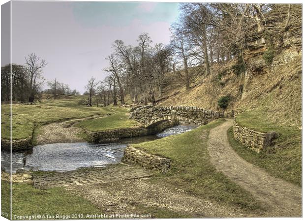 Ford Over River Skell Canvas Print by Allan Briggs