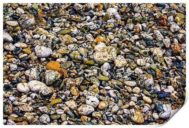pebbles Print by keith sutton