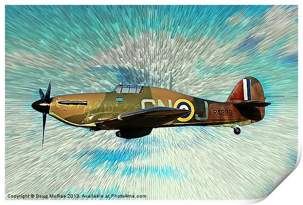 Hawker Hurricane Print by Doug McRae