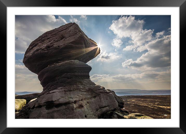 Back Tor Summit Framed Mounted Print by Phil Tinkler