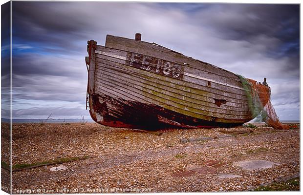 FE180, Dungeness, Kent Canvas Print by Dave Turner