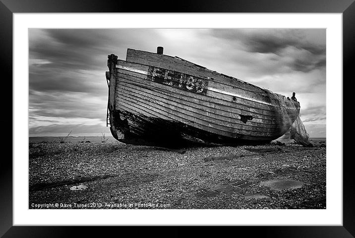 FE180, Dungeness, Kent Framed Mounted Print by Dave Turner