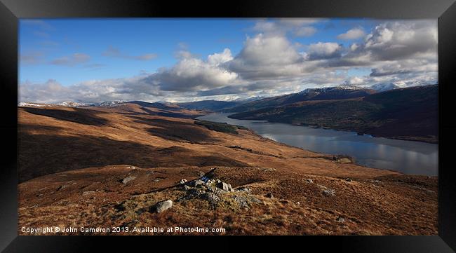 Loch Arkaig. Framed Print by John Cameron