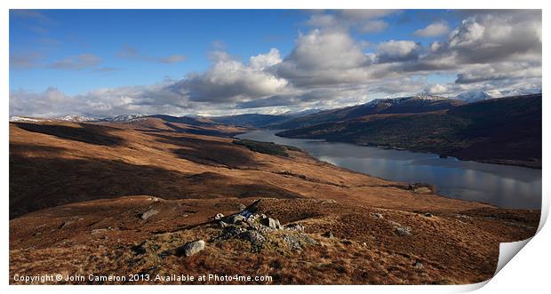 Loch Arkaig. Print by John Cameron