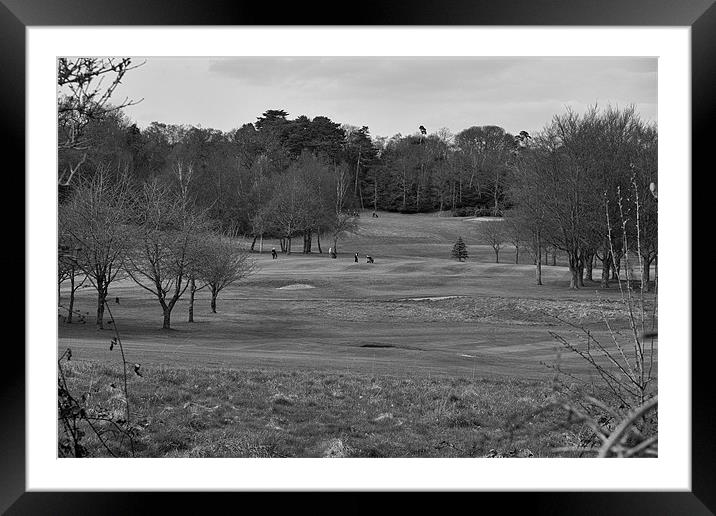 On the Fairway Framed Mounted Print by Dean Messenger