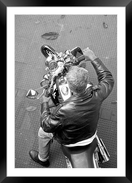 Trendy Rider Plan view Framed Mounted Print by Arfabita  