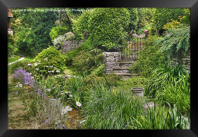 Enchanted Garden Framed Print by Nicola Clark