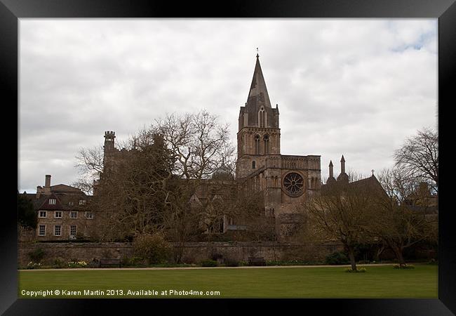 Christchurch Cathedral, Oxford Framed Print by Karen Martin