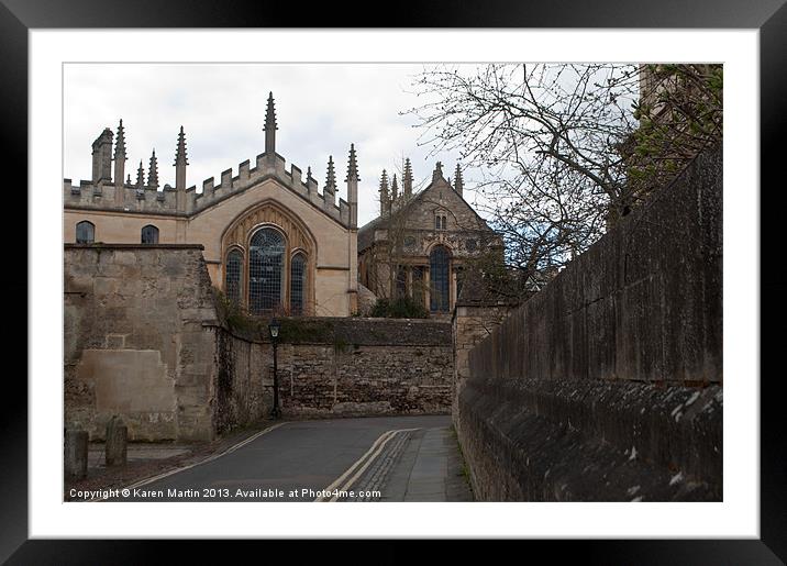 All Souls College, Oxford Framed Mounted Print by Karen Martin