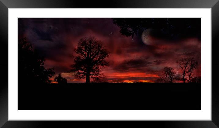 Fire in the Sky Framed Mounted Print by Jason Green