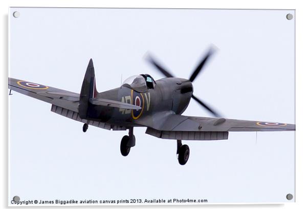 Spitfire in High Key Acrylic by J Biggadike