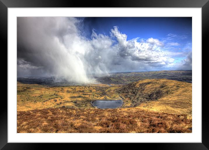 Snow Storm Approaching Framed Mounted Print by David Bretnall