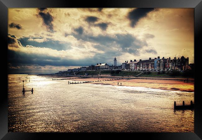 Stormy Southwold Framed Print by Dave Frost