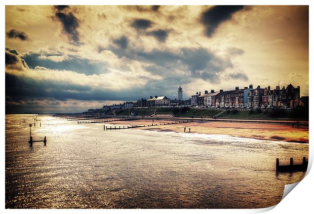 Stormy Southwold Print by Dave Frost