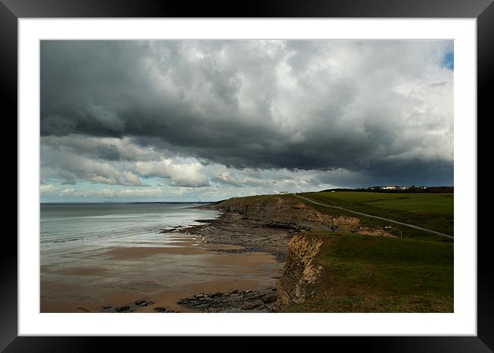 Southerndown Beach Framed Mounted Print by lee wilce