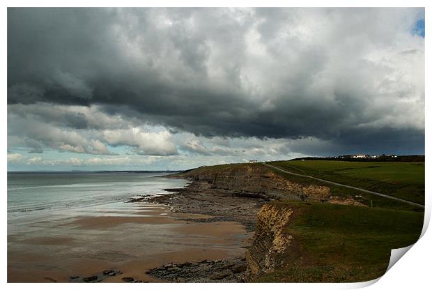 Southerndown Beach Print by lee wilce